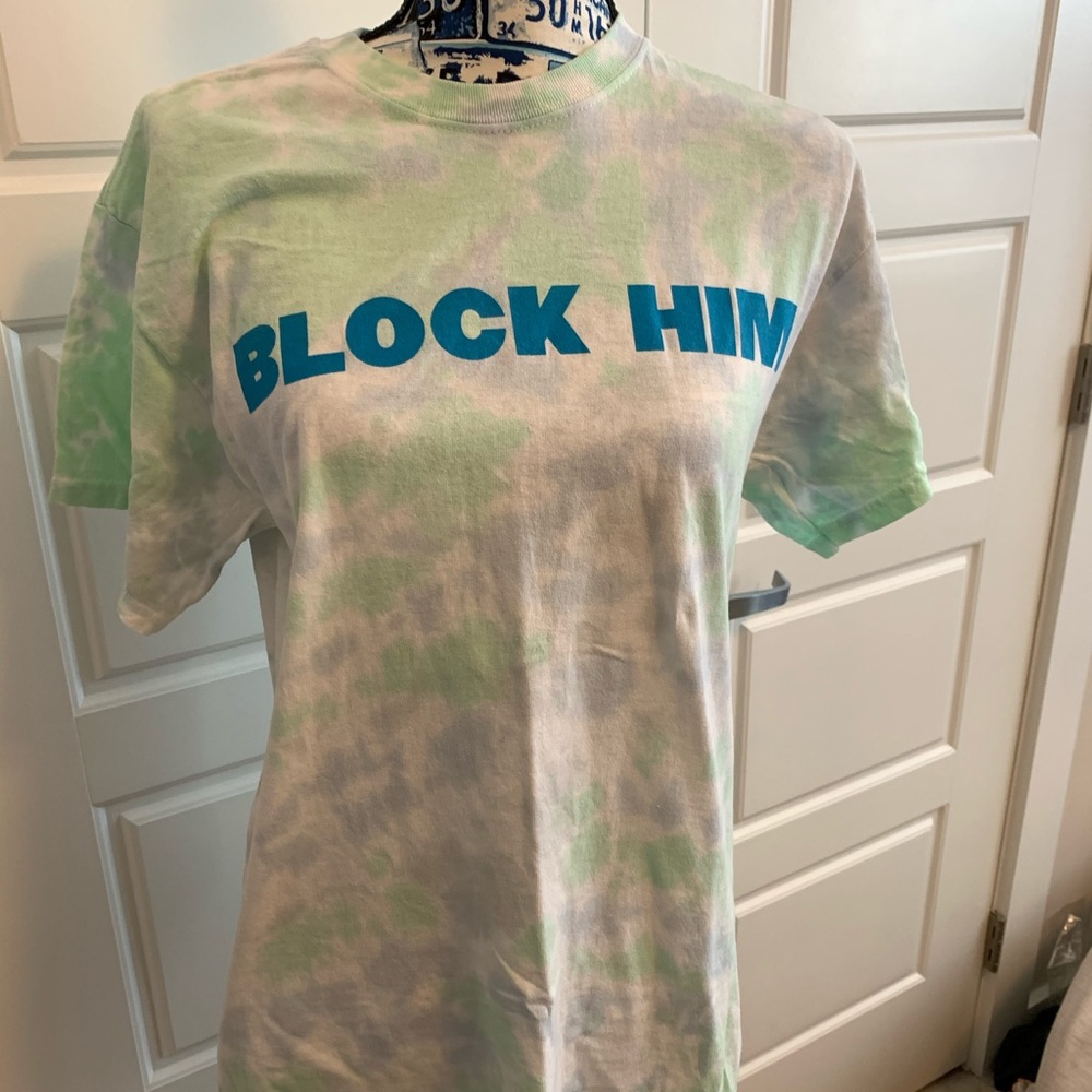 CALL HER DADDY Block Him Tie Dye Barstools Tee